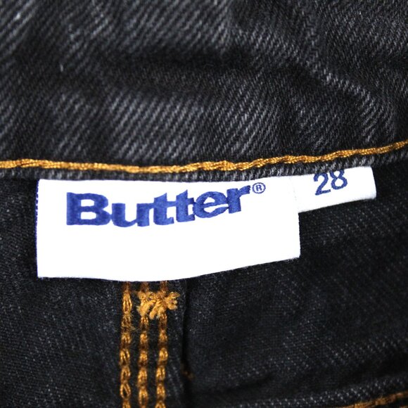 BUTTER WORLDWIDE INC MEN'S BLUE JEAN SHORTS W/EMBROIDERED "BASS" CHARACTER SZ 28 - Picture 4 of 8